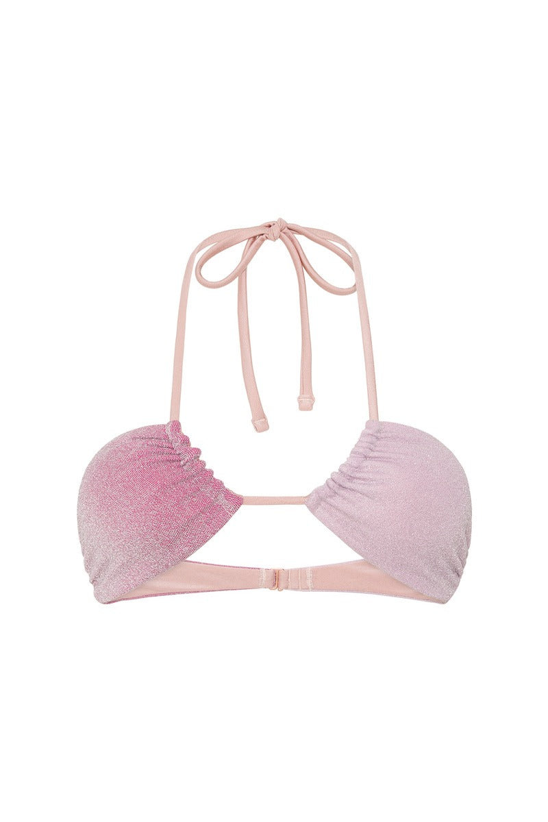Camille Top in Blossom Shimmer - ghost